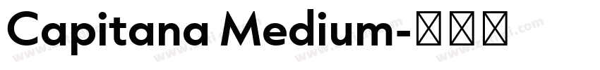 Capitana Medium字体转换
